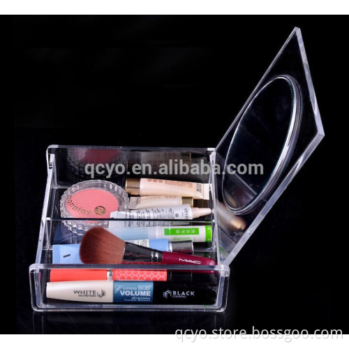 acrylic Cosmetic & brush organizer / acrylic holder tray